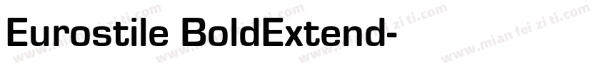 Eurostile BoldExtend字体转换